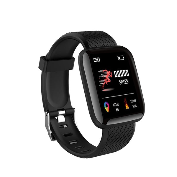 116plus Smart Watch Fitness Tracker Information Reminder Waterproof Heart Rate Pedometer