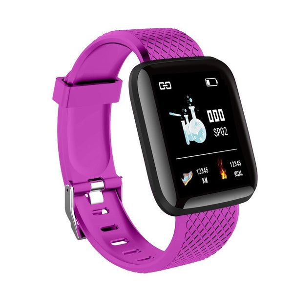 116plus Smart Watch Fitness Tracker Information Reminder Waterproof Heart Rate Pedometer