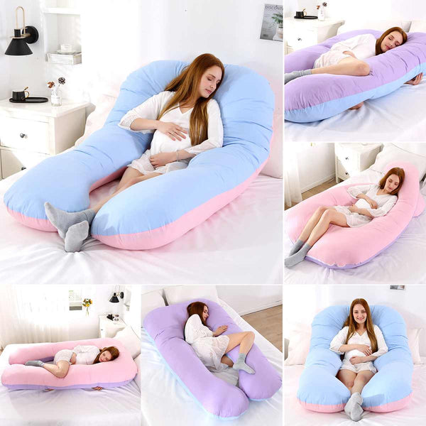Pregnancy Pillow U Shape Full Body Maternity Pillows Body Support for Pregnant Women