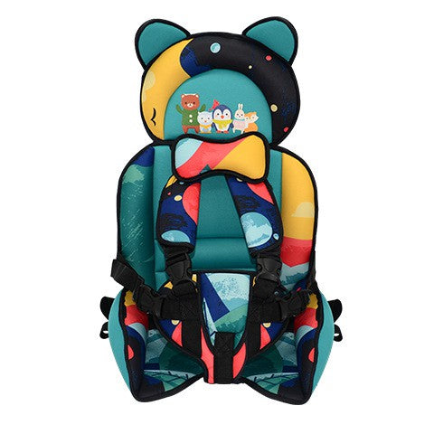 Bear Baby Seat Cushion for Stroller and Car Seat Head&body Support Portable Seat Mat Liner for 9 Months To 12 Years Old Baby Kids Safety