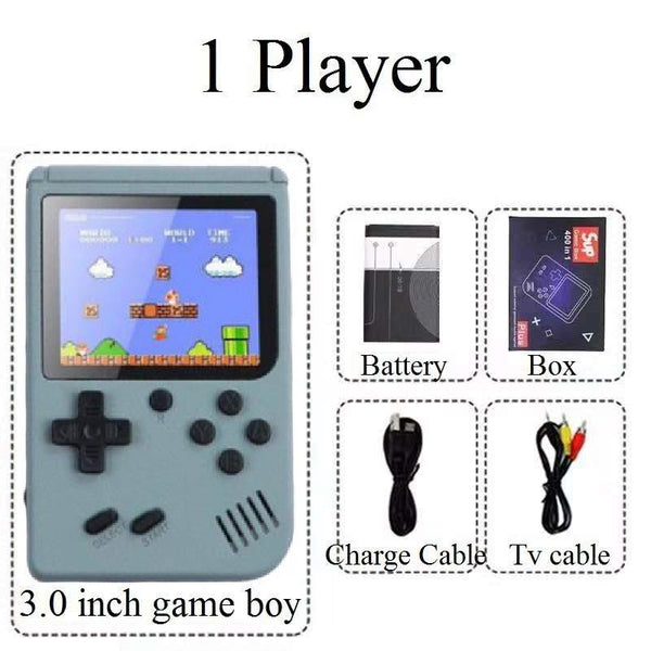 400 In 1 Handheld Game Console Mini Retro Game Player Rechargeable Gameboy Emulator