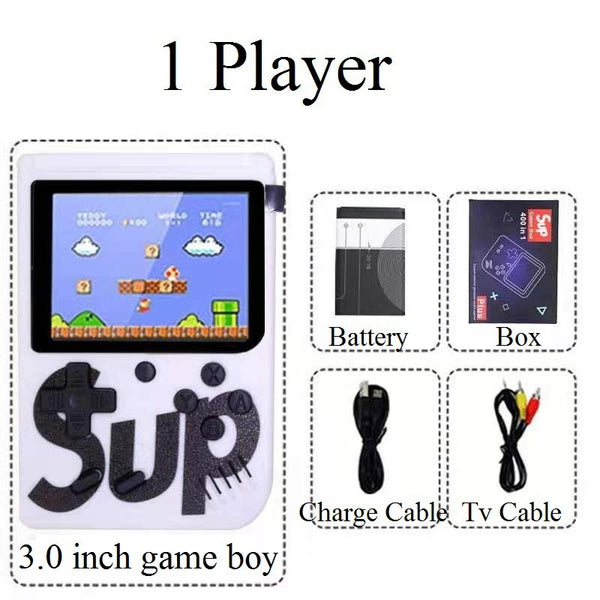 400 In 1 Handheld Game Console Mini Retro Game Player Rechargeable Gameboy Emulator