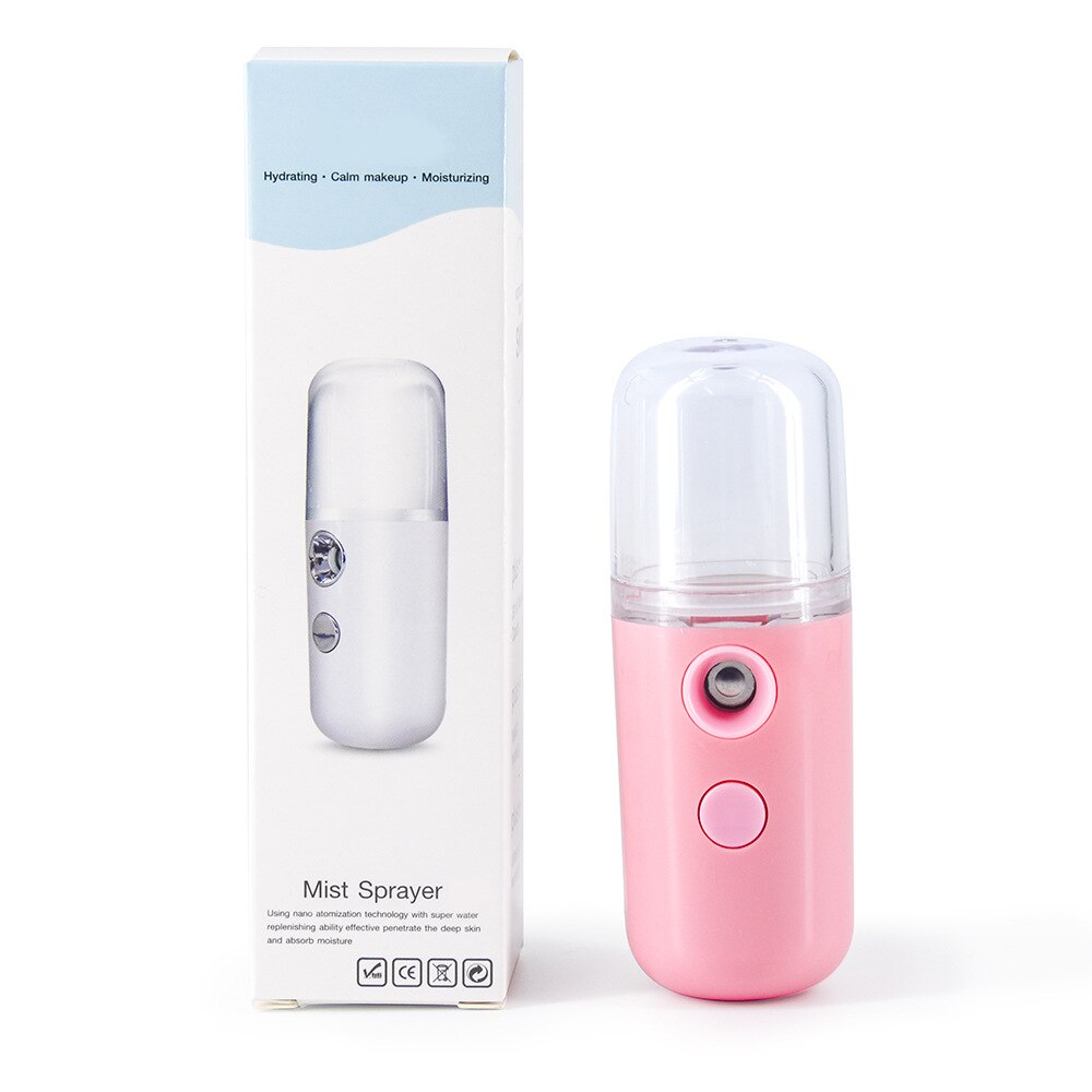30ML Portable Nano Facial Mist Steamer Mini Facial Sprayer Handheld Humidifier USB Charging for Skin Hydrating