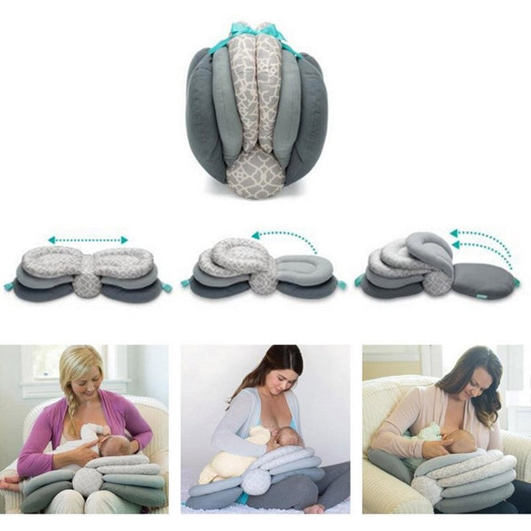 Adjustable Breastfeeding Pillow Maternity Nursing Pillows Support Cushion for 0-12 Months Newborn Baby and Infant