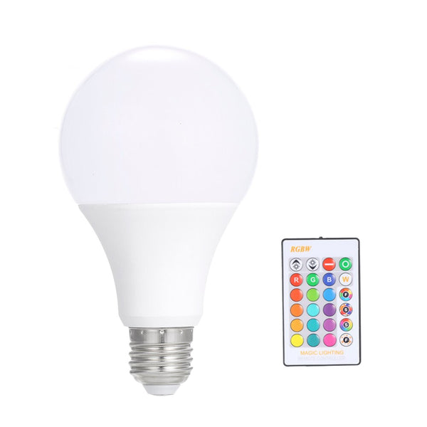 RGB E27 LED Bulb Smart Light Lamp Dimmable Energy Saving Lights Multi Colors Changing with Remote Control Holiday Lighting 3W/5W/10W/15W