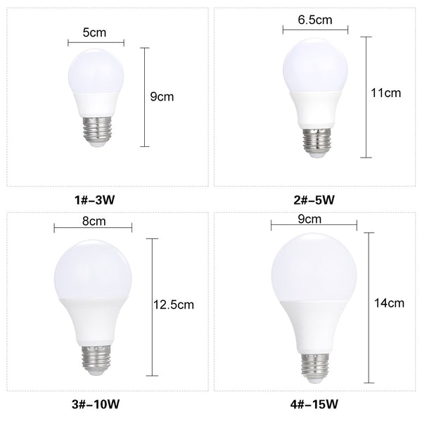 RGB E27 LED Bulb Smart Light Lamp Dimmable Energy Saving Lights Multi Colors Changing with Remote Control Holiday Lighting 3W/5W/10W/15W
