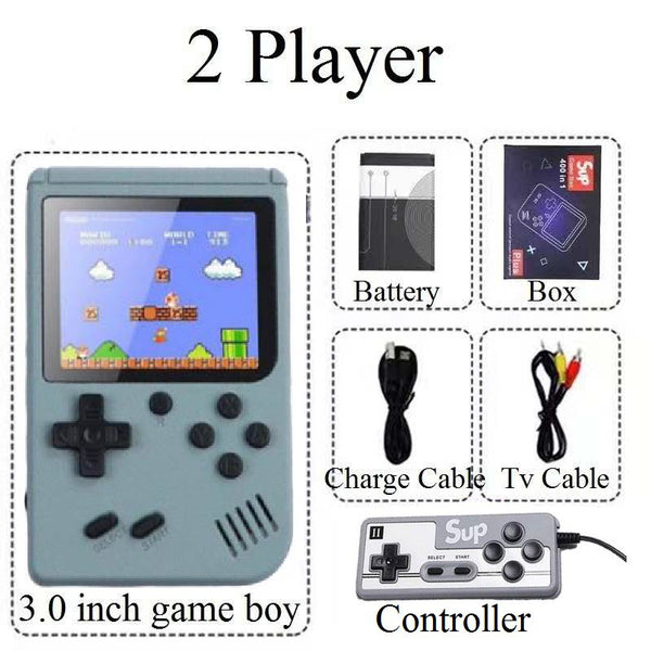 400 In 1 Handheld Game Console Mini Retro Game Player Rechargeable Gameboy Emulator