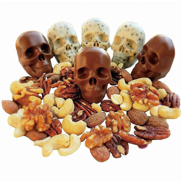 4 In 1 3D Skull Ice Cube Mold Silicone Ice Cube Maker Tray for Halloween Whisky Cocktails