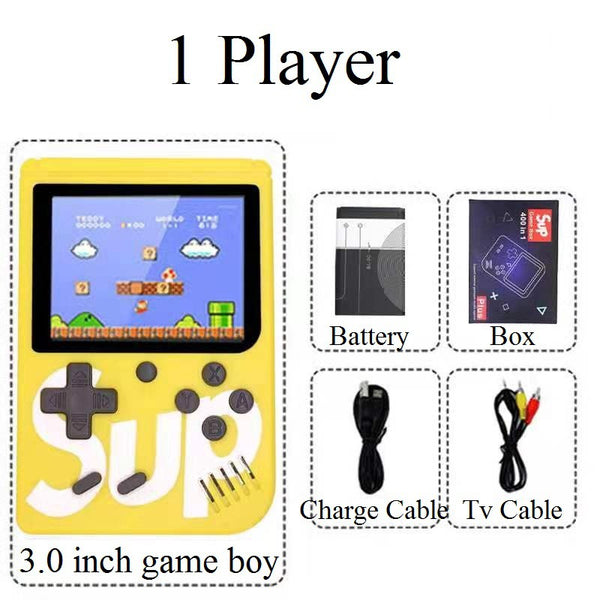 400 In 1 Handheld Game Console Mini Retro Game Player Rechargeable Gameboy Emulator