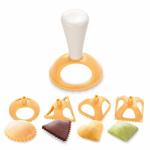 4 PCS/Set Plastic Dumpling Press Molds Circle Triangle Square Heart Shape Dumpling Cutter Sealer