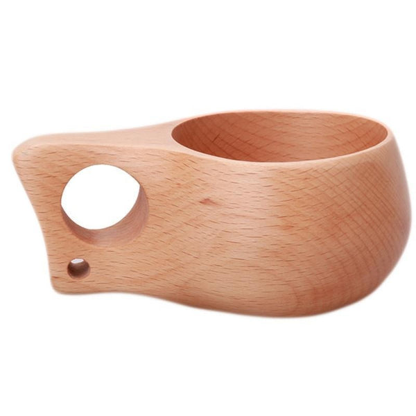 Wood Camp Mug Novelty Wooden Tea Cup Reusable Cups