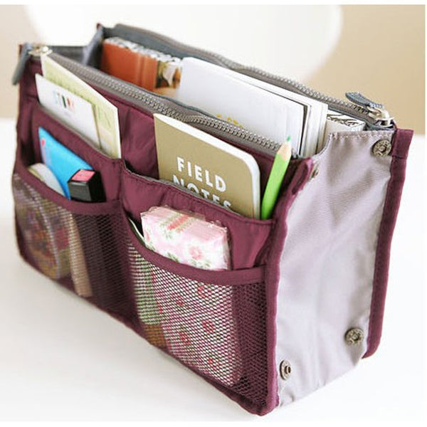 Multi-Pocket Handbags Nylon Storage Bags Multifunctional Cosmetics Bags