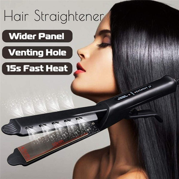 Hair Straightener Ceramic Tourmaline Ionic Flat Iron with Temperature Adjustment