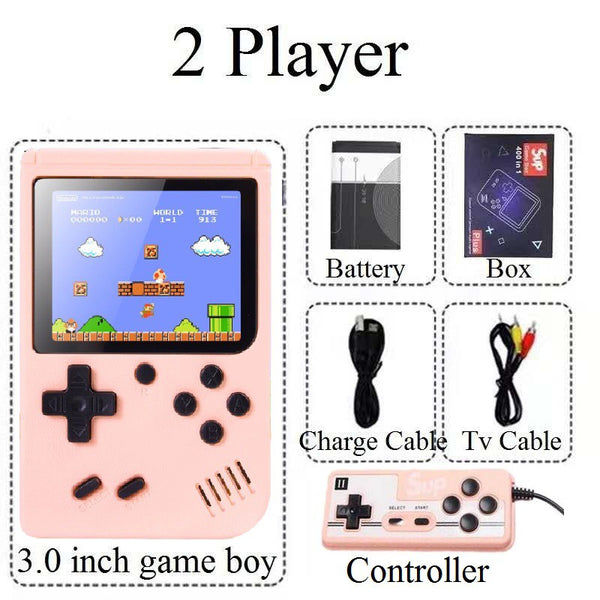400 In 1 Handheld Game Console Mini Retro Game Player Rechargeable Gameboy Emulator