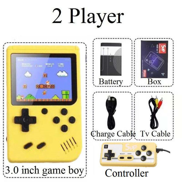 400 In 1 Handheld Game Console Mini Retro Game Player Rechargeable Gameboy Emulator