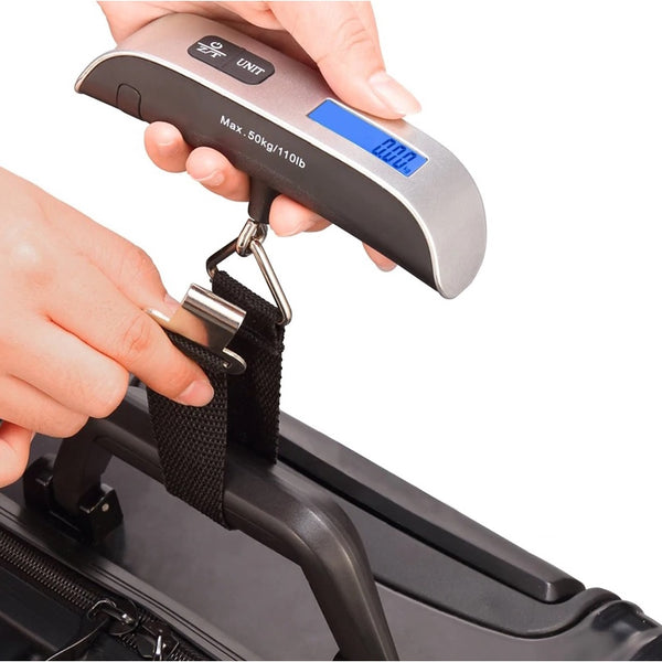 Digital Luggage Scale Portable Handheld Hanging Scale Electronic Suitcase Scales for Travel 50kg/110lb