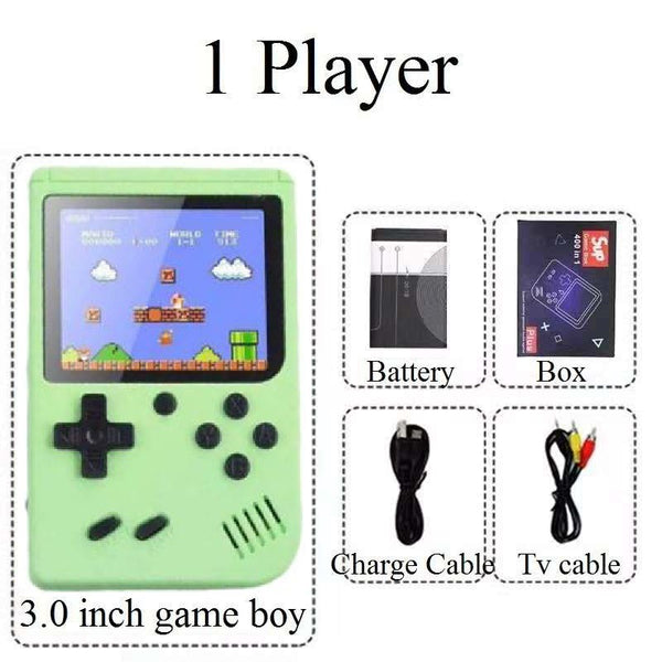 400 In 1 Handheld Game Console Mini Retro Game Player Rechargeable Gameboy Emulator