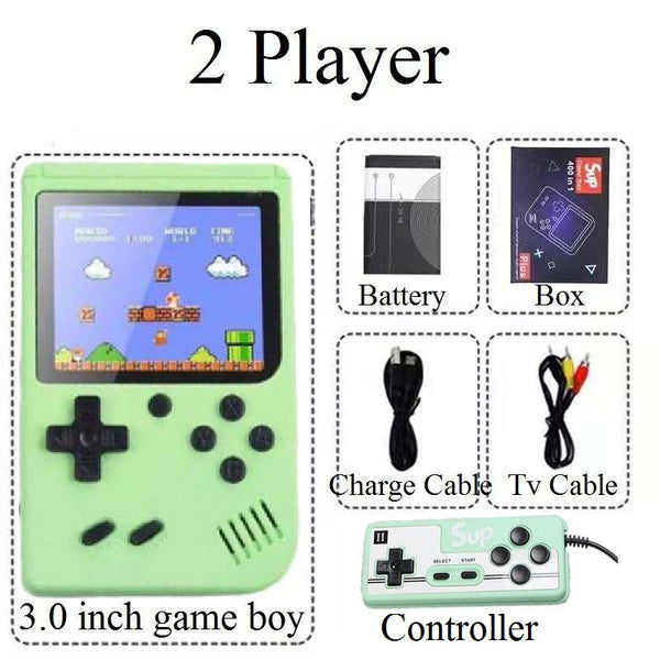 400 In 1 Handheld Game Console Mini Retro Game Player Rechargeable Gameboy Emulator
