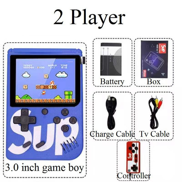 400 In 1 Handheld Game Console Mini Retro Game Player Rechargeable Gameboy Emulator