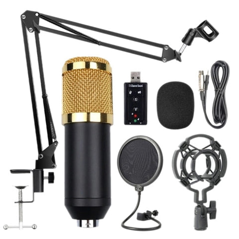 Bm800 Professional Microphone Kit Portable Mic Kit with Adjustable Suspension Scissor Arm for Studio Broadcasting Recording