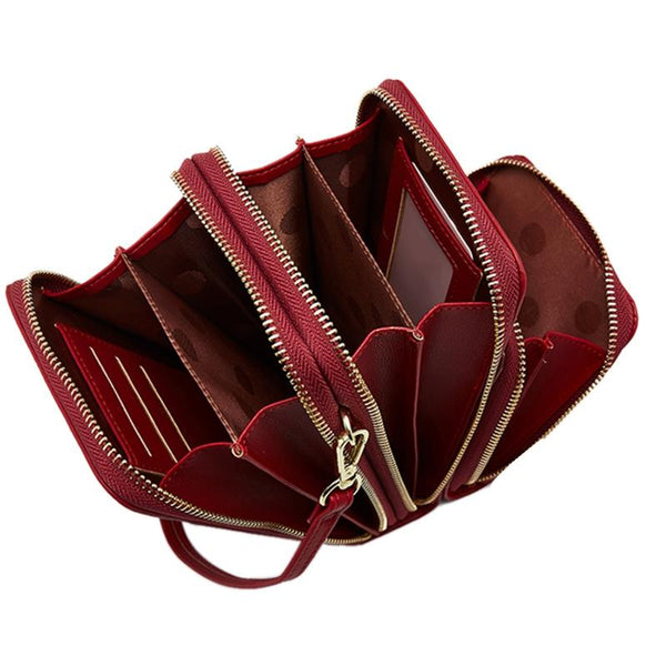 Kvinnor Mobiltelefonväska Färgglada Crossbody-väskor med flera fickor Daglig användning Axelväska med dragkedja med korthållare