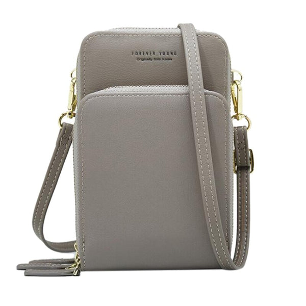 Kvinnor Mobiltelefonväska Färgglada Crossbody-väskor med flera fickor Daglig användning Axelväska med dragkedja med korthållare