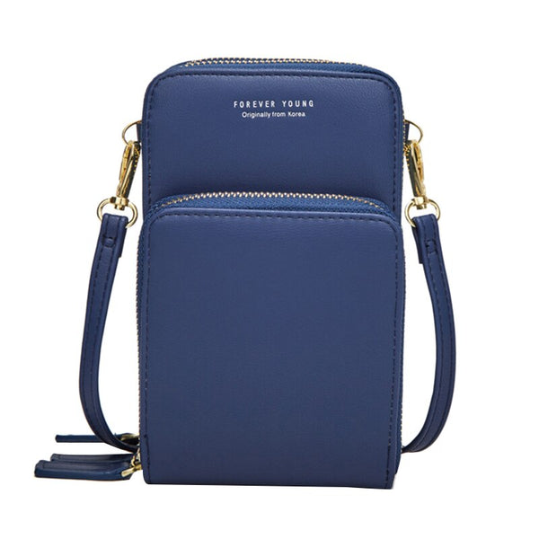 Kvinnor Mobiltelefonväska Färgglada Crossbody-väskor med flera fickor Daglig användning Axelväska med dragkedja med korthållare