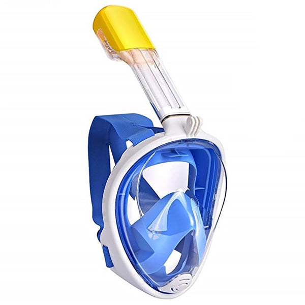 Full-Face Snorkel Mask Dykmask Underwater Anti-Fog Goggles Dykutrustning Kamerafäste för GoPro