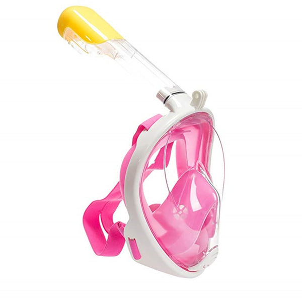 Full-Face Snorkel Mask Dykmask Underwater Anti-Fog Goggles Dykutrustning Kamerafäste för GoPro