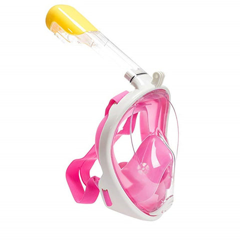 Full-Face Snorkel Mask Dykmask Underwater Anti-Fog Goggles Dykutrustning Kamerafäste för GoPro