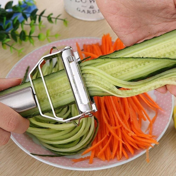 Julienne Peeler Rostfritt stål Rivjärn Grönsaker Skalare Fruktskärare för kök