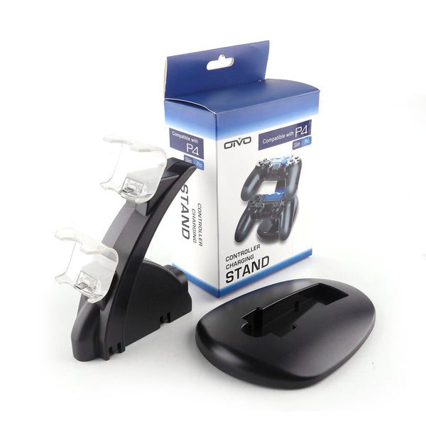 PS4 Controller Wireless Charger Dual USB Charging Station Dock for Playstation 4 PC Gamepad