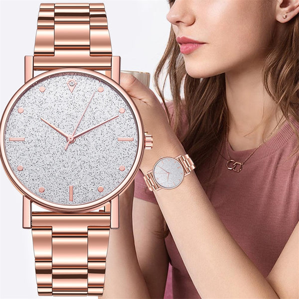 Women Quartz Watch Luxury Elegant Bracelet Watches with Stainless Steel Strap Magnetic Buckle
