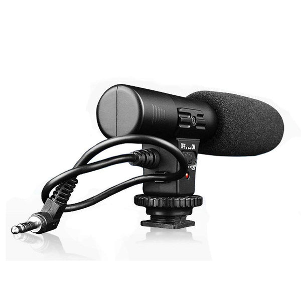 Digital SLR Camera Microphone Universal External Video Mic with Windproof Cover for DV Camera Camcorder