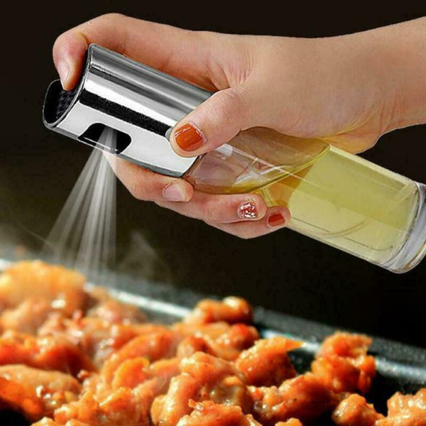 100ml Olive Oil Sprayer Stainless Steel Oil Dispenser Mister Pump Bottle BBQ Kitchen Tools