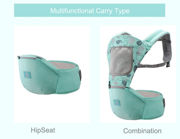 Newborn Baby Carrier Baby Sling Wrap Portable Breathable Adjustable Hip Seat for Infant Under 36 Months