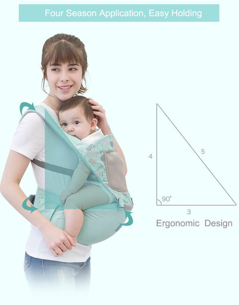 Newborn Baby Carrier Baby Sling Wrap Portable Breathable Adjustable Hip Seat for Infant Under 36 Months