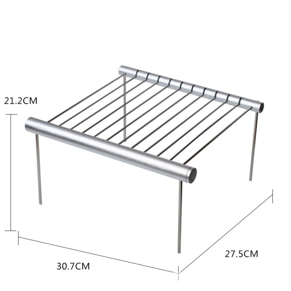 Portable Barbecue Grill Detachable Stainless Steel Aluminum Alloy BBQ Accessories Set for Outdoor Camping