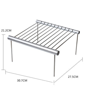 Portable Barbecue Grill Detachable Stainless Steel Aluminum Alloy BBQ Accessories Set for Outdoor Camping
