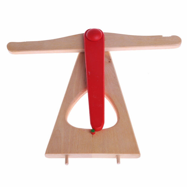 Montessori Educational Baby Balance Scale Game Wooden Toy Set Funny Preschool Education Children Math Toy Gift