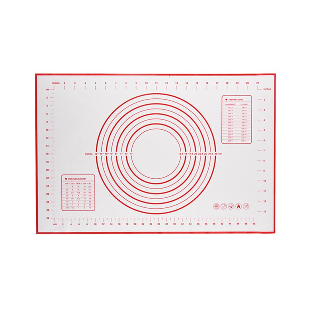 Silicone Baking Mat Non-slip Non-stick Board with Scale Rolling Dough Pad Kneading Dough Mats