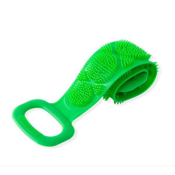Silicone Bath Brush Belt Double-sided Back Cleansing Scrubber Body Shower Massage Brushes