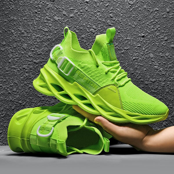 Men Lightweight Breathable Running Shoes Shock Absorbing Sneakers with Air Cushion for Outdoor Sports