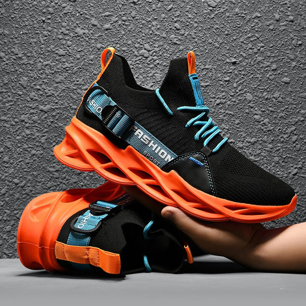 Men Lightweight Breathable Running Shoes Shock Absorbing Sneakers with Air Cushion for Outdoor Sports