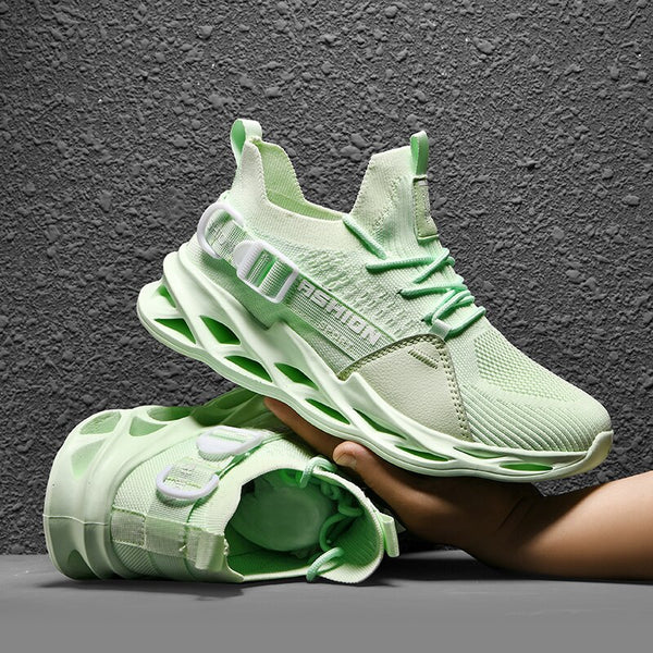 Men Lightweight Breathable Running Shoes Shock Absorbing Sneakers with Air Cushion for Outdoor Sports
