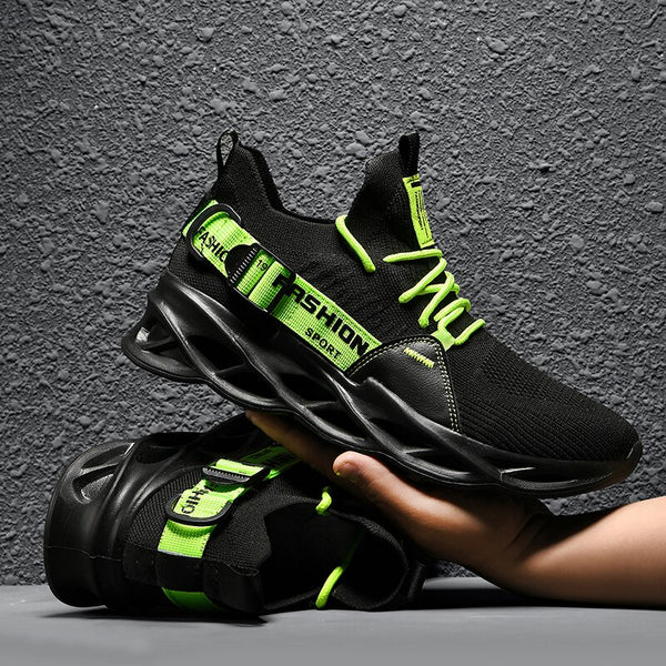 Men Lightweight Breathable Running Shoes Shock Absorbing Sneakers with Air Cushion for Outdoor Sports
