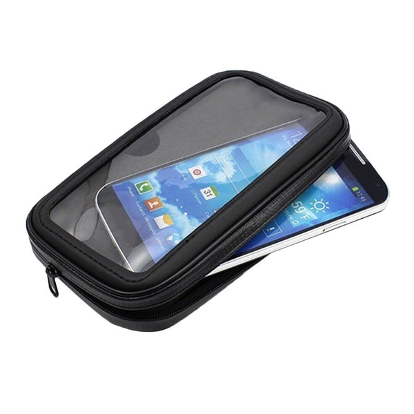 Waterproof Motorcycle Mobile Phone Zipper Bag Universal Vehicles Bike Phone Mount with Holder GPS Navigation Bracket Bags for Outdoor