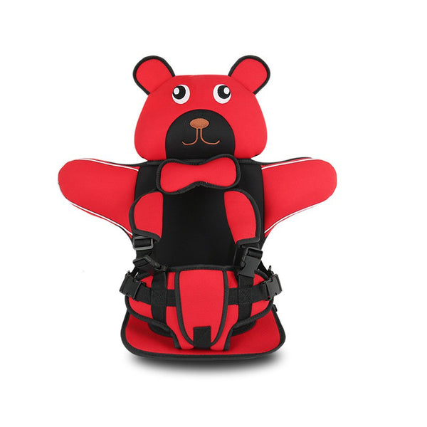 Bear Baby Seat Cushion for Stroller and Car Seat Head&body Support Portable Seat Mat Liner for 9 Months To 12 Years Old Baby Kids Safety