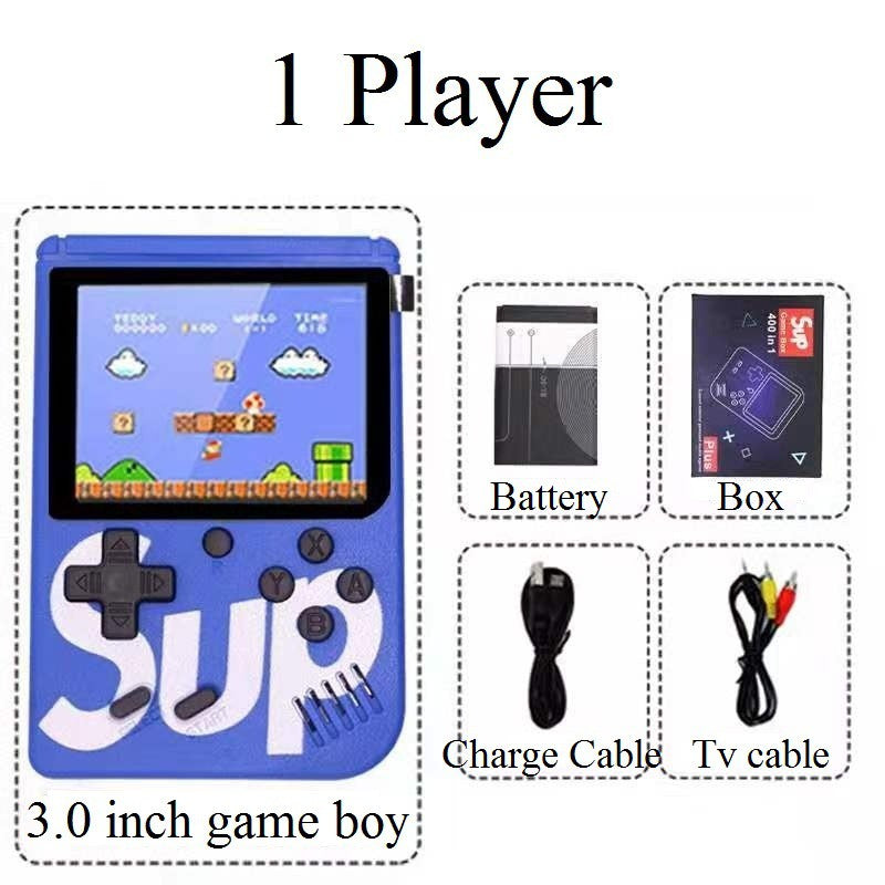 400 In 1 Handheld Game Console Mini Retro Game Player Rechargeable Gameboy Emulator