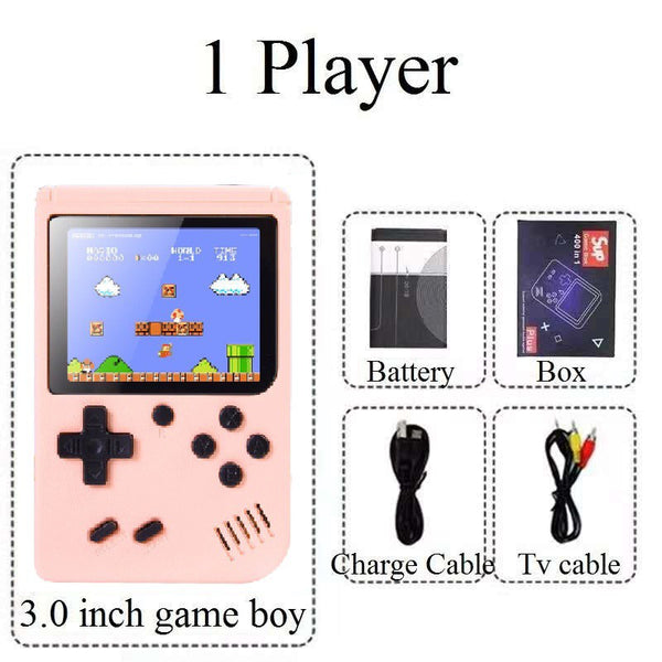 400 In 1 Handheld Game Console Mini Retro Game Player Rechargeable Gameboy Emulator